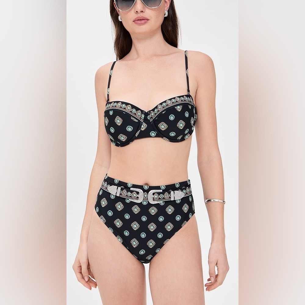 L'AGENCE Alexandra Bikini Top Vanessa High-Waisted Bikini Bottom Set sz M NWT - Picture 5 of 10